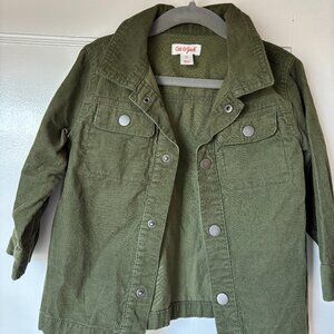 Cat & Jack Boys' Long Sleeve Corduroy Button-Down Shirt Size- 2T , Color: Green